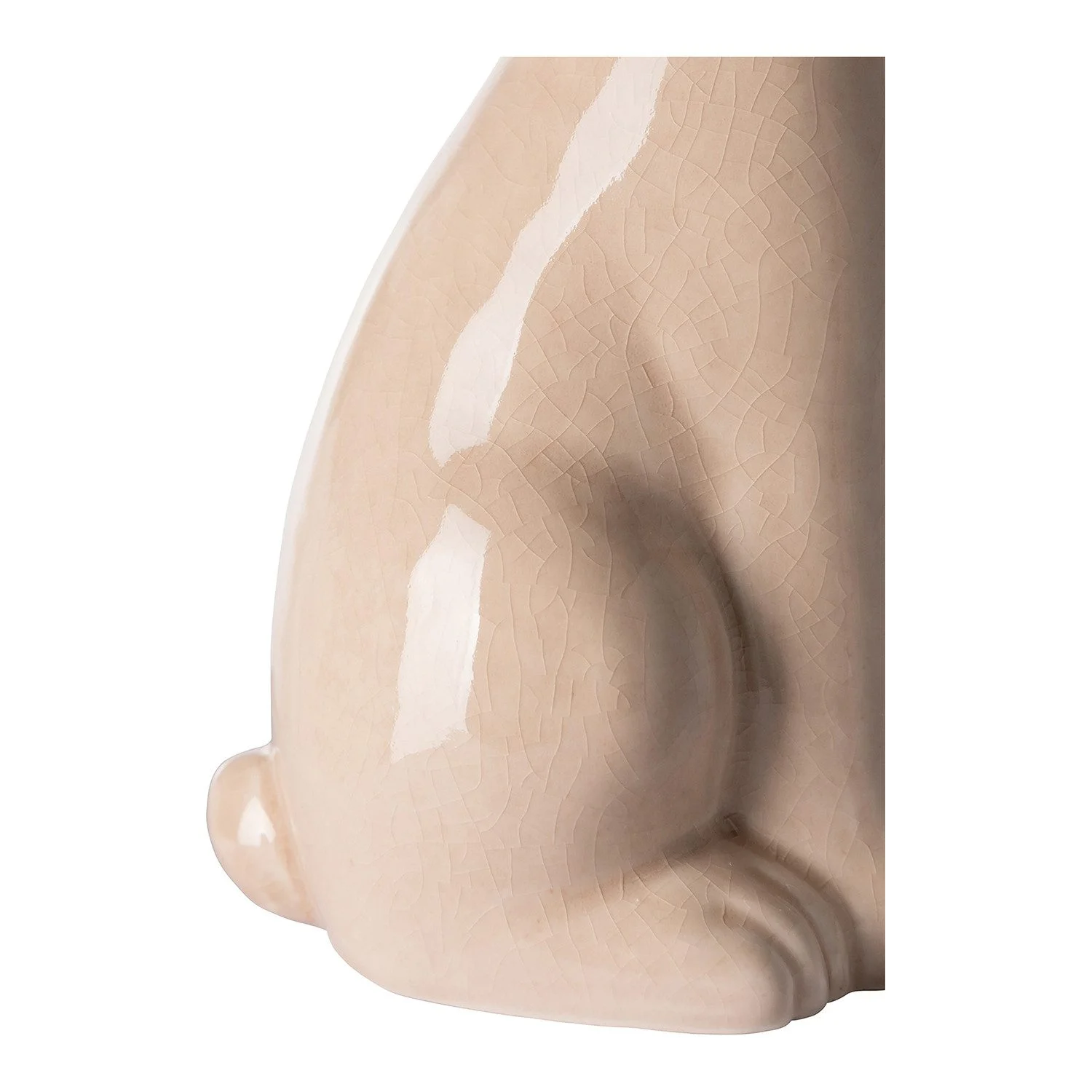 FINK Dekofigur FABIUS – Keramik-Hase in Beige, 25 cm